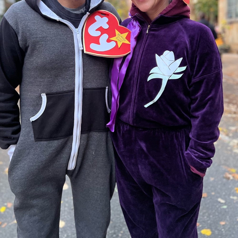80’s velour Purple Jumpsuit